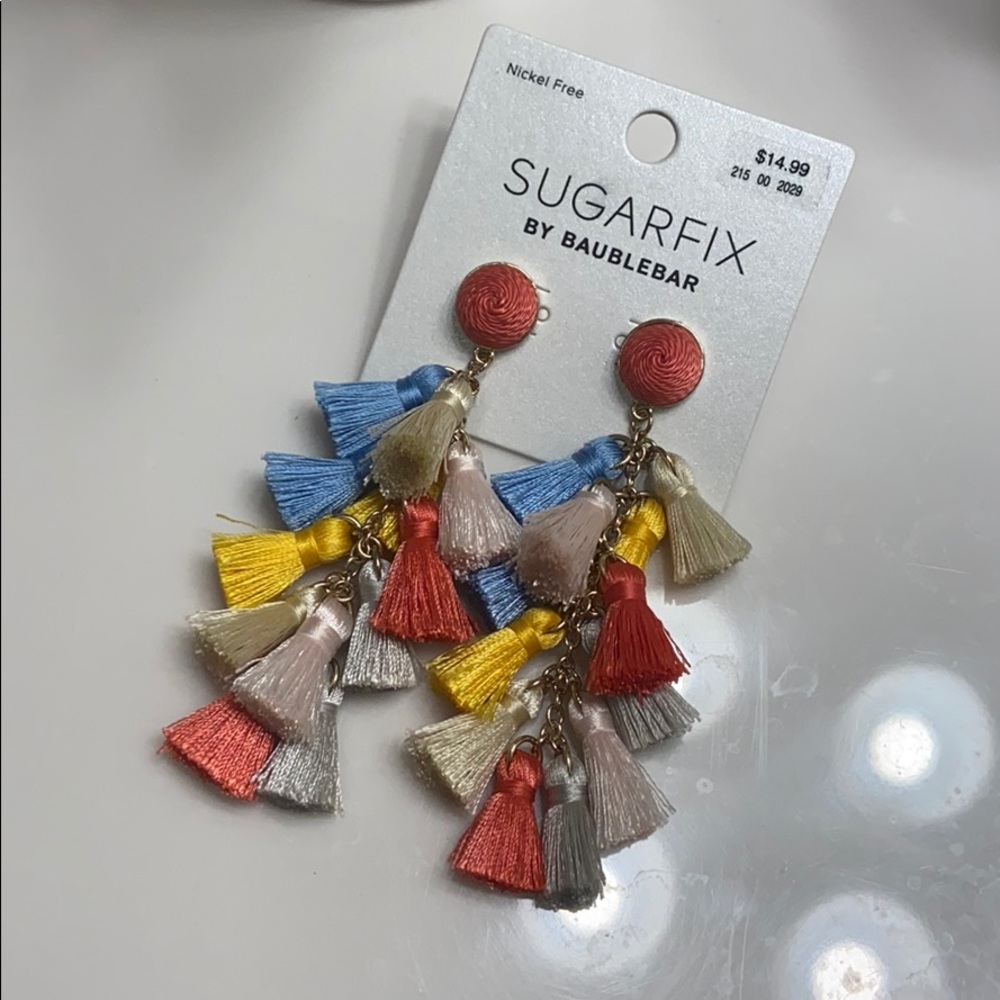 Baublebar Tassel Statement Earrings